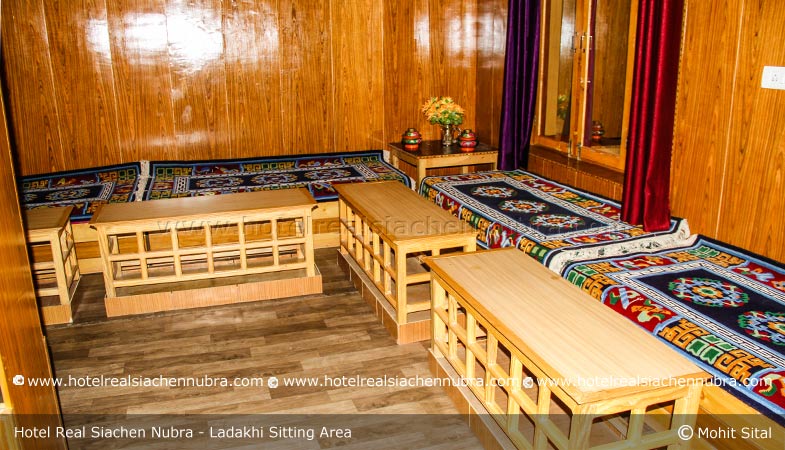 Hotel Real Siachen Nubra Ladakhi Sitting Area